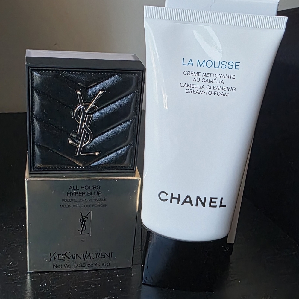Yves Saint Laurent All Hours Hyper Blur and Chanel La Mousse Set
